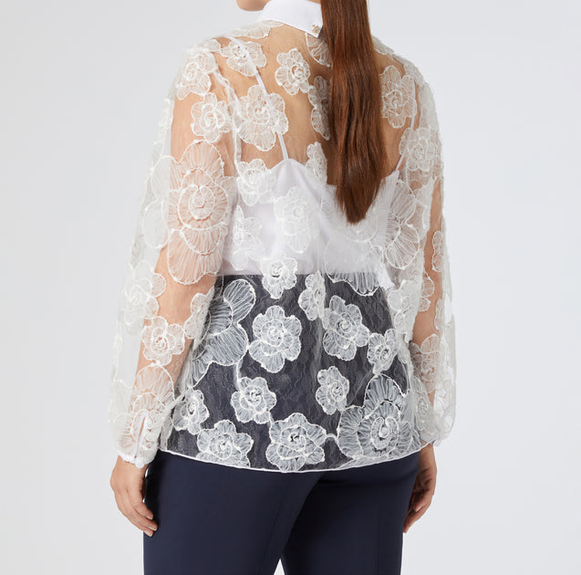 Marina Rinaldi Godezia Tunic White US 12 3