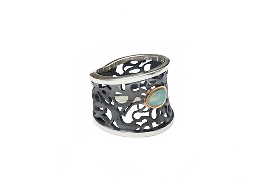 Avenue Chic Lace Ring Black US 9 4
