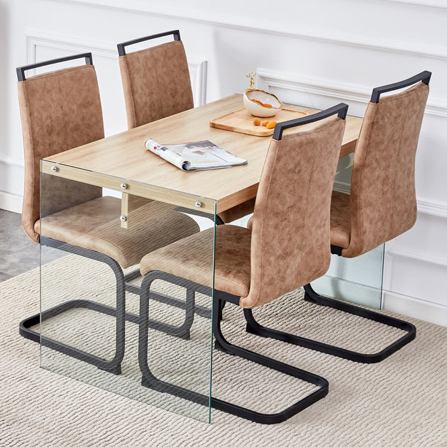 Streamdale Wood Coffee Table Set Brown 2