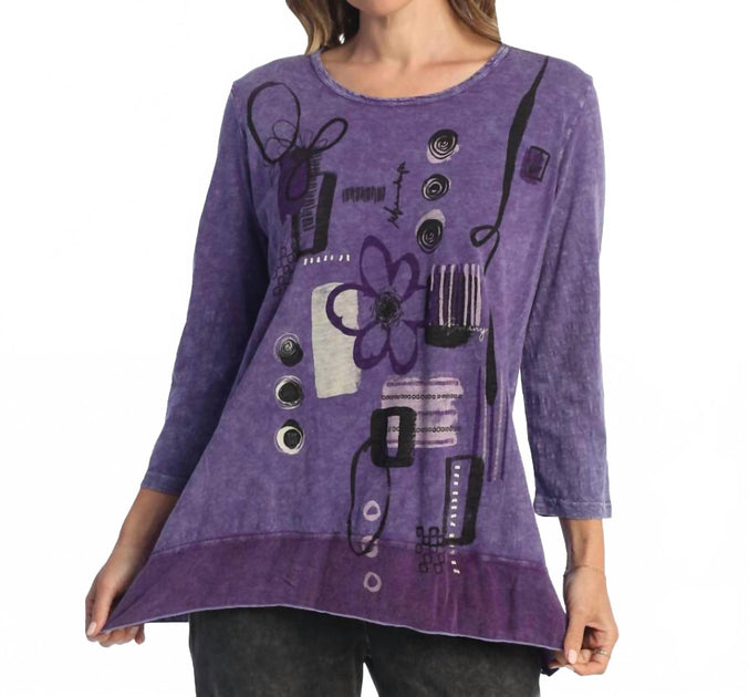 Jess & Jane Botany Top Lila 3X 2