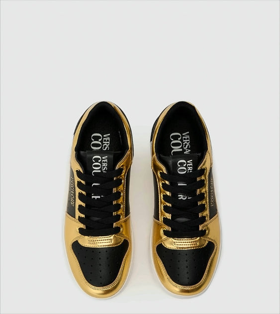 Versace Low-Top Sneakers Metallic Gold EU 40 4