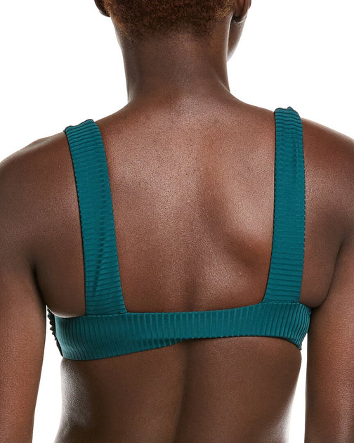 Vitamin A Skylar Bralette Bikini Top Green XLarge 3