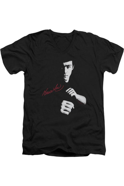 Gildan Bruce Lee The Dragon Awaits T-Shirt Black Large 2