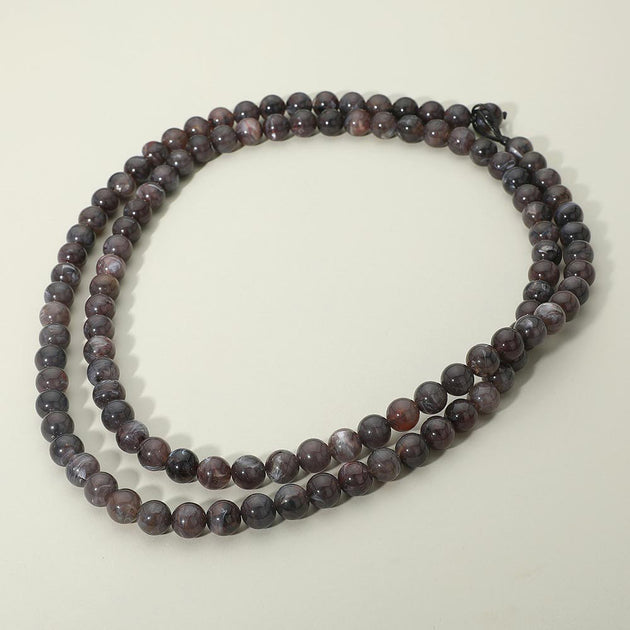 FASHNZFAB Chunky Acrylic Ball Beaded Wrap Long Necklace Red 3