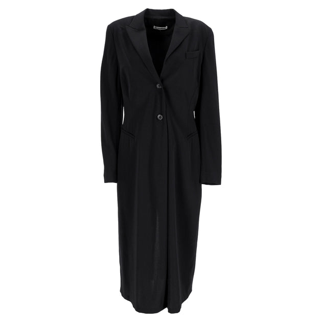 Jil Sander Einreihiger Mantel Schwarz EU 40 2