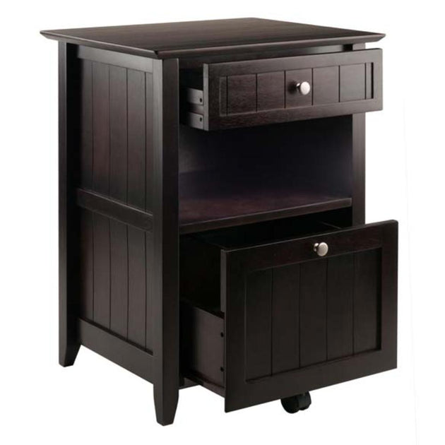 Hivvago Burke File Cabinet Coffee 3