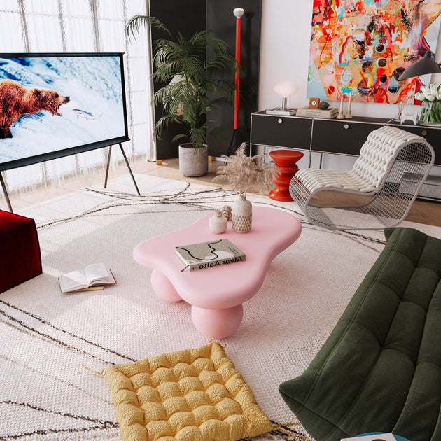 Streamdale 47" Cloud Coffee Table Pink 3