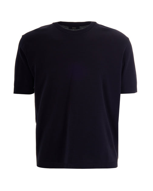 Herno Knit Effect T-Shirt Black EU 52 2
