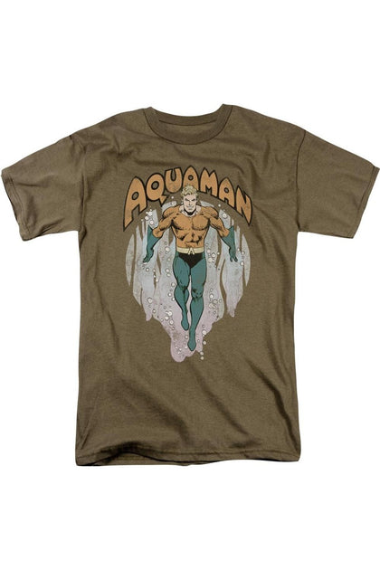 Gildan DC Comics From The Depths T-Shirt Green Large 2