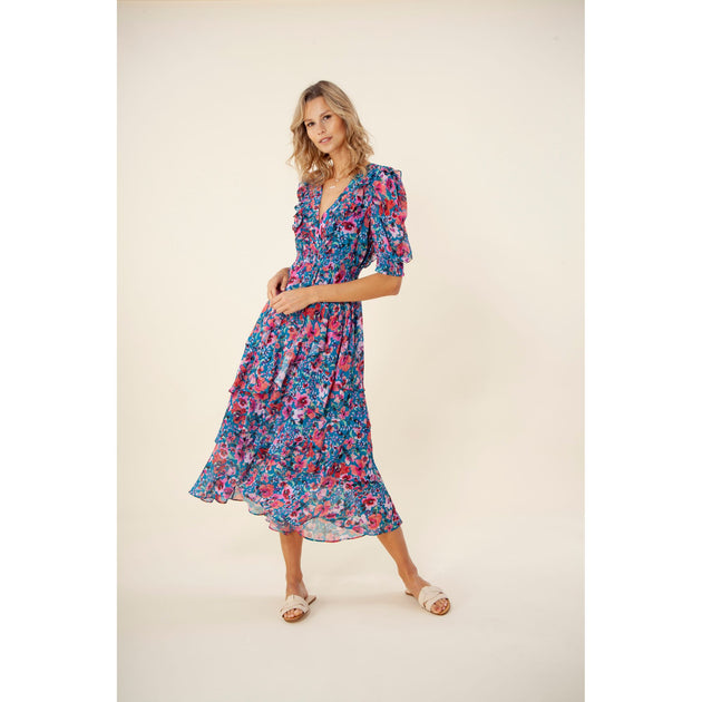 HALE BOB Amareli Tiered Dress Multi One Size 4