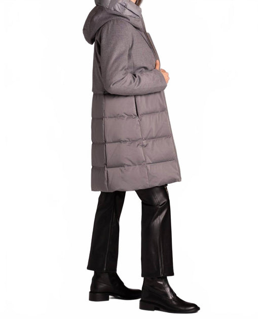 DUNO Ballon Hooded Down Jacket Grey EU 42 4