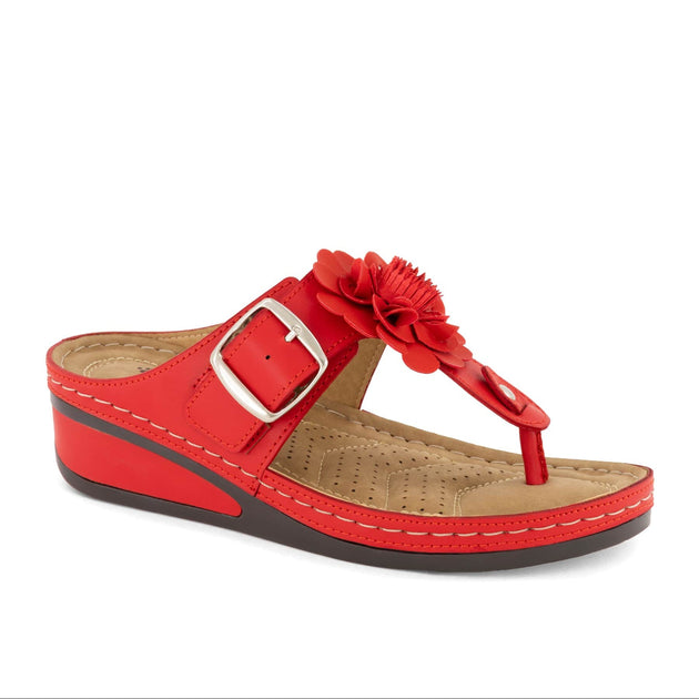 Andrea Women Sandals Red US 5 2