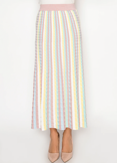 Yal New York Knit Maxi Skirt Multi XSmall 2
