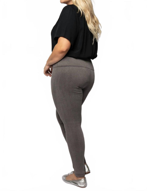 Lysse Denim Leggings Grey 1X 4