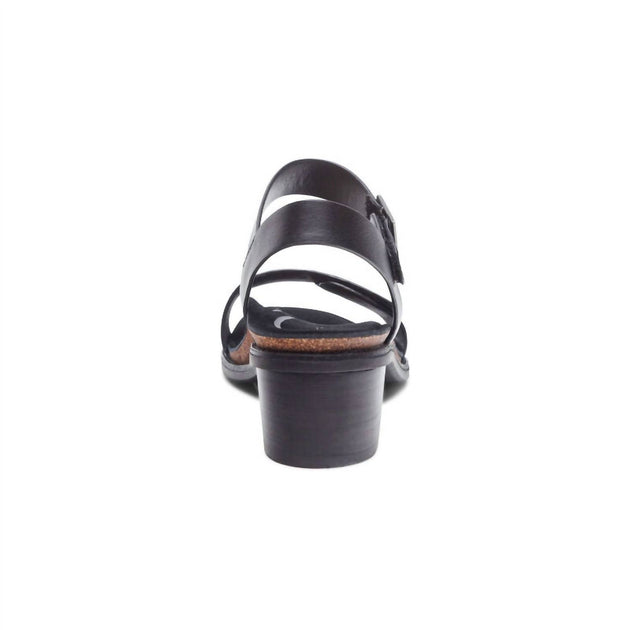Aetrex Mae Quarter Strap Heel Black EU 41 4