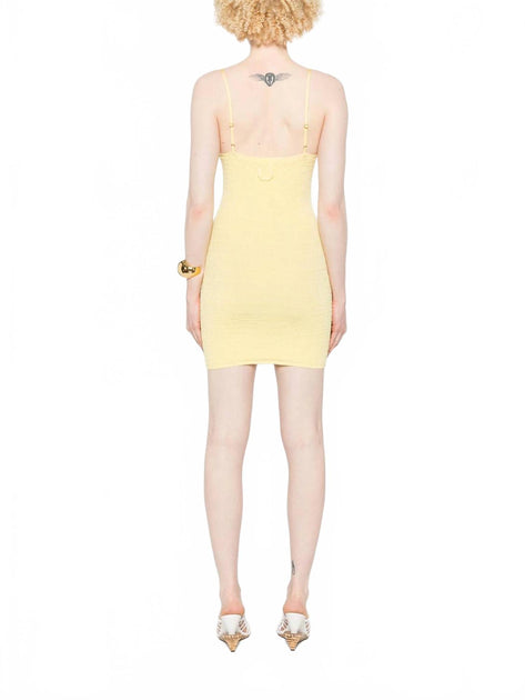 Jacquemus La Mini Robe Scala Dress Yellow EU 34 4