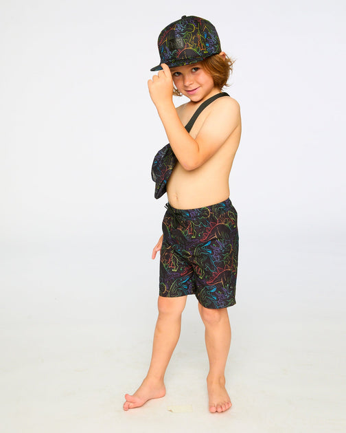 Deux par Deux Swim Trunks Black Green US 10 4