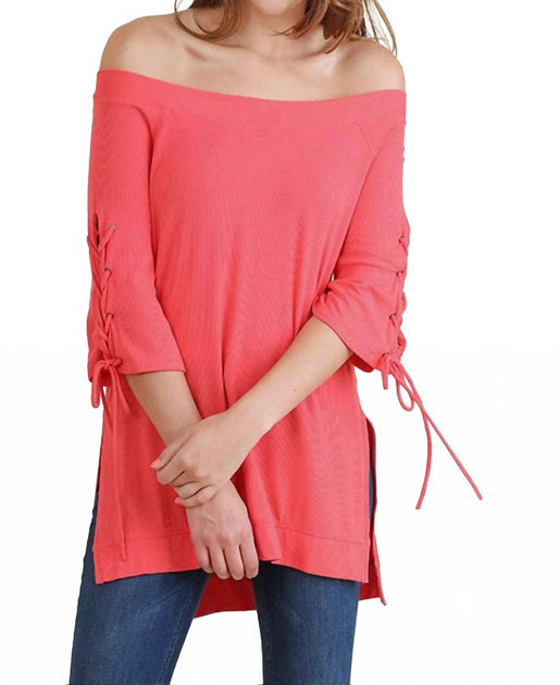 Umgee Casual Cutie Top Pink Large 2