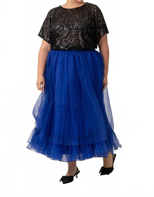 -bl^nk- Tilly Maxi Skirt Blue 3X 2