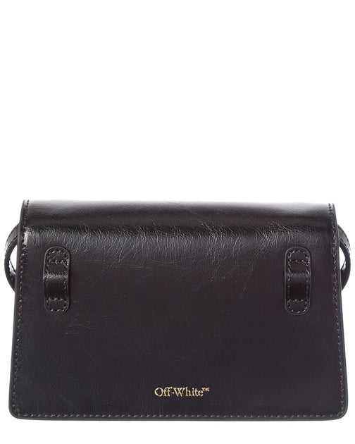 OFF WHITE Off-White Convertible Leather Crossbody | ShopSimon