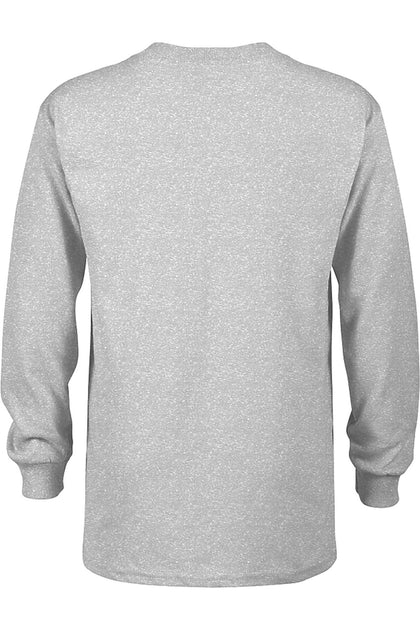Gildan Batman Profiling Youth Long Sleeve Tee Grey Large 3