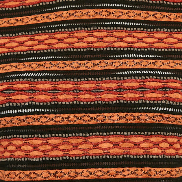 M Missoni Knit Top Orange/Black Small 4
