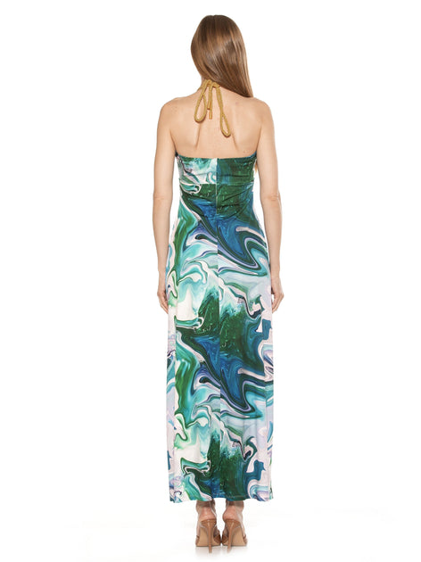 Alexia Admor Selena Maxi Dress Pink Large 4