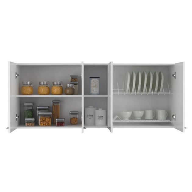 Depot E-Shop Olimpo 150 Meuble Mural Blanc 4