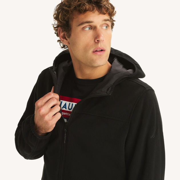 Nautica Fleece Jacket Brown Medium 3