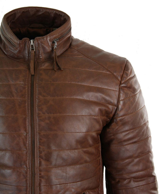 TruClothing Puffer Jacket Leather Black XXXLarge 4