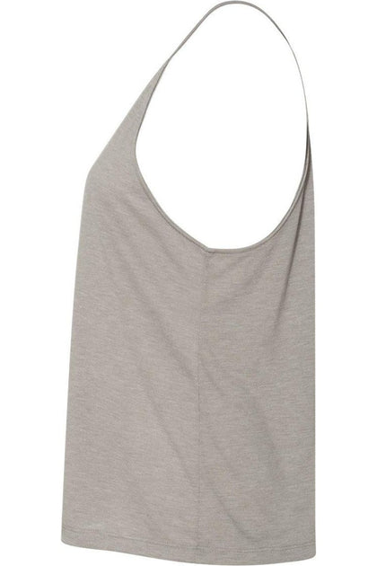 BELLA + CANVAS Flowy High-Neck Tank Grey Large 4