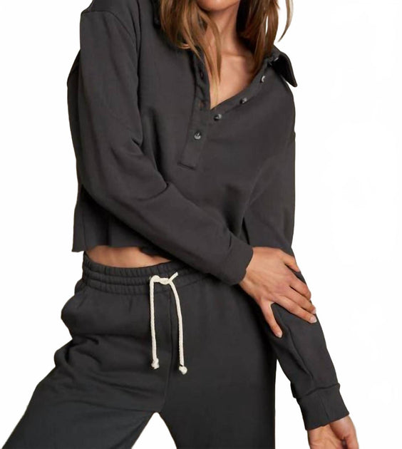 Perfectwhitetee Vinny Collared Sweatshirt Schwarz XLarge 3