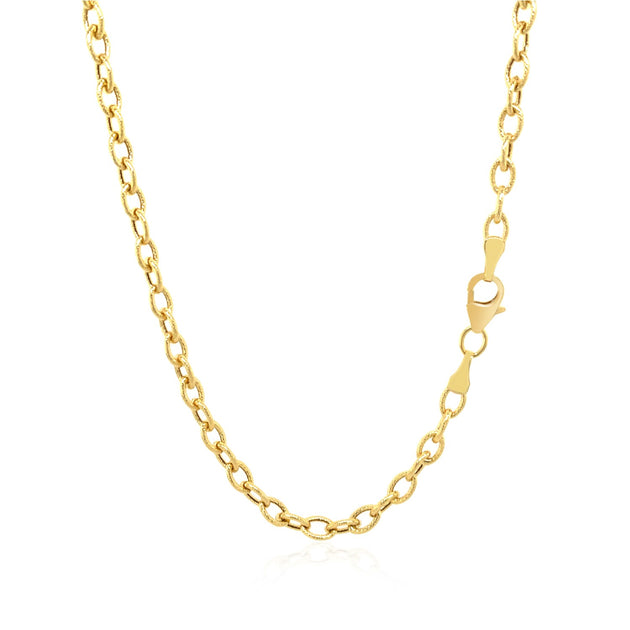 FASHNZFAB Pendant Chain Yellow Gold 3.3 mm 4