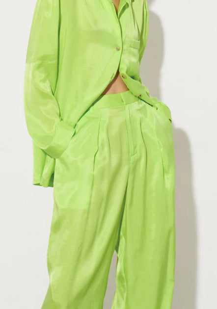 Mara Hoffman Marella Straight Leg Pants Yellow US 4 3