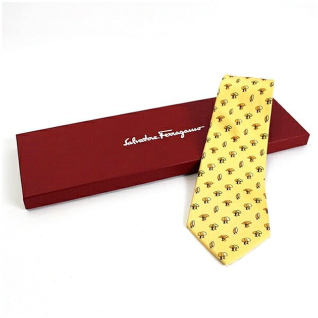 Salvatore Ferragamo Silk Cravat White 2