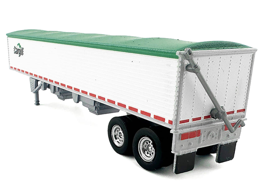 HO Logistics Remorque à Grain Couverte Blanc Vert 1/87 4