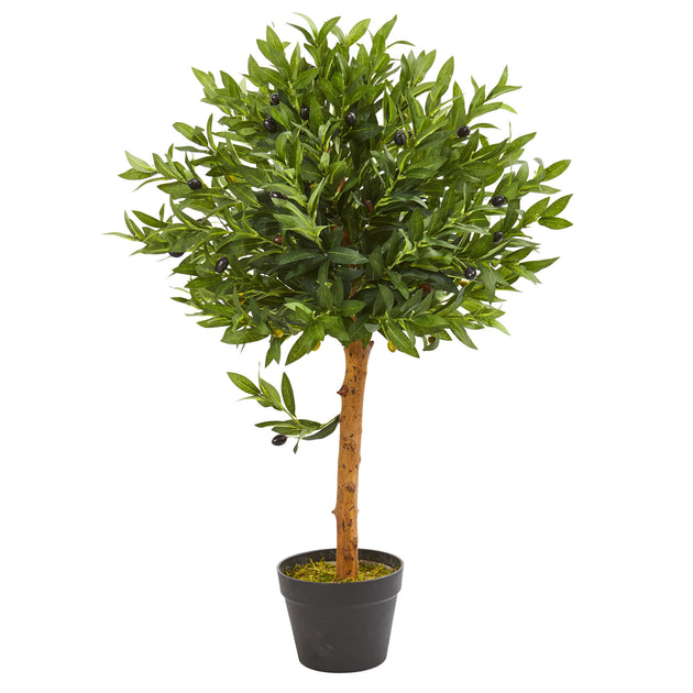 Hivvago 34 inch Olive Topiary Tree Green 2
