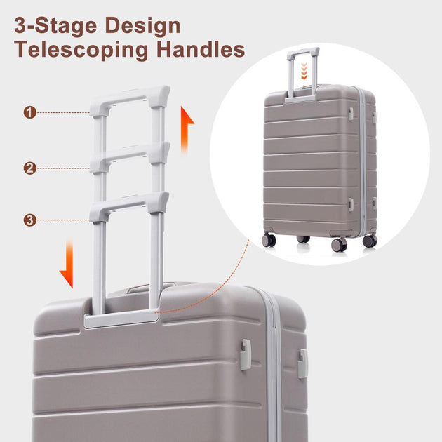 BreeBe ABS Reisegepäck-Set, 3-teilig Grün 8