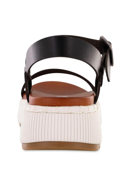 Mia Hayley Platform Sandals Black US 8.5 4