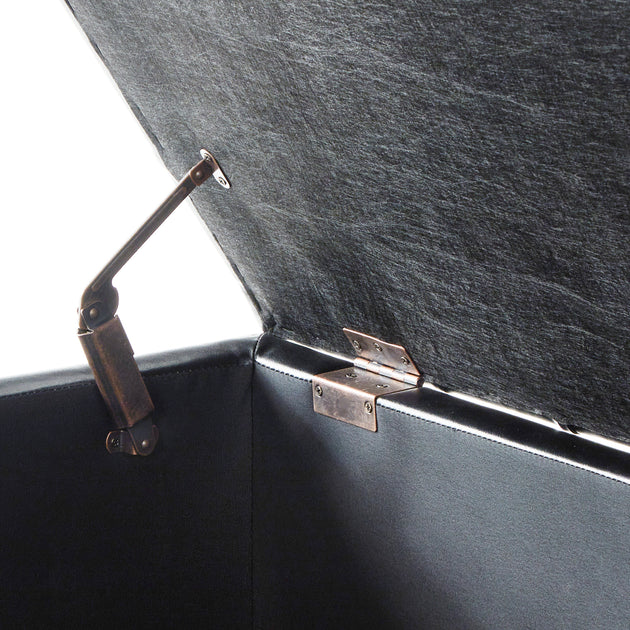 Streamdale Furniture Streamdale Button Tufted Storage Bench Light