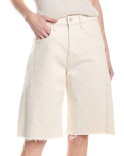 MOTHER Half-Pipe Bermuda Fray Act Natural Short Beige 24 2