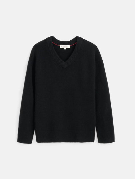Alex Mill Rowan V-Neck Sweater Black Small 3
