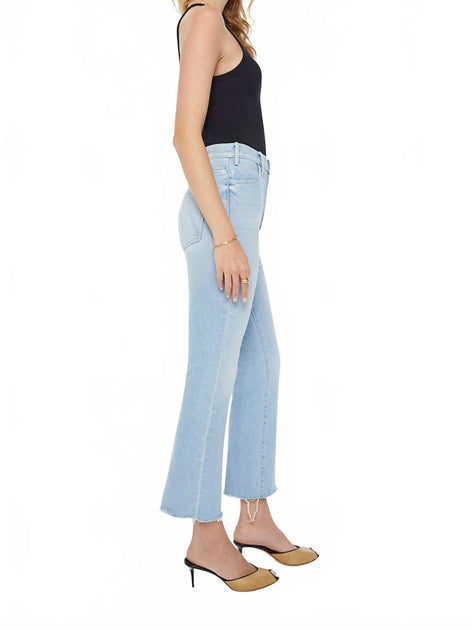 Mother Hustler Ankle Fray Jeans Blue 28 4