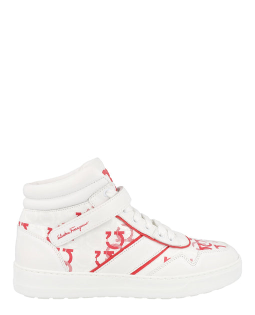 Ferragamo Something 2 High-Top Sneakers White US 10 2