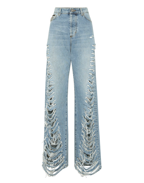 Philipp Plein Skater Denim Trousers Blue 26 2