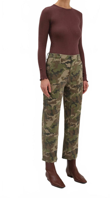 DAZE Sundaze Carpenter Crop High Rise Straight Jean Multi 25 3