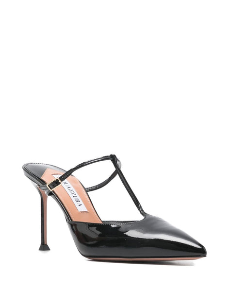 Aquazzura Pointed-Toe T-Strap Sandal Black US 10 3