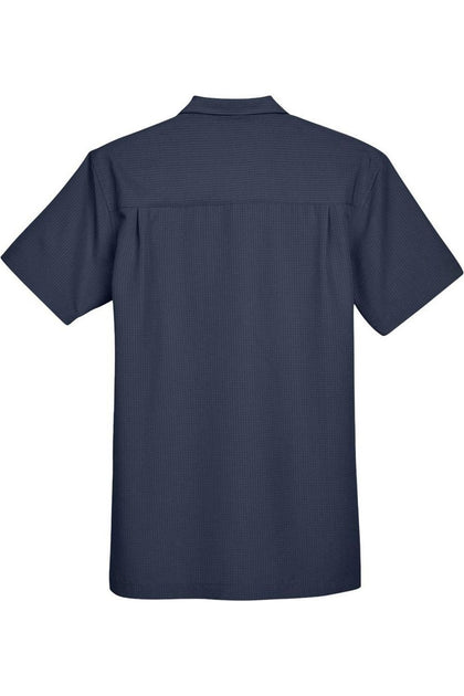 Harriton Barbados Camp Shirt Blue Medium 3
