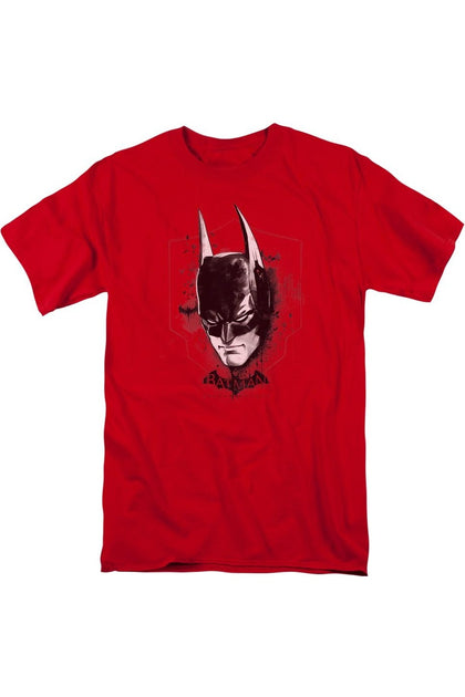 Gildan Batman Arkham Knight Kurzarm T-Shirt Rot Small 2
