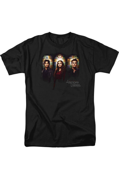 Gildan Vampire Diaries Stained Windows T-Shirt Black XXXL 2